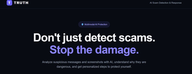 TRUTH — AI-Powered Scam Detection & Response System – screenshot 3