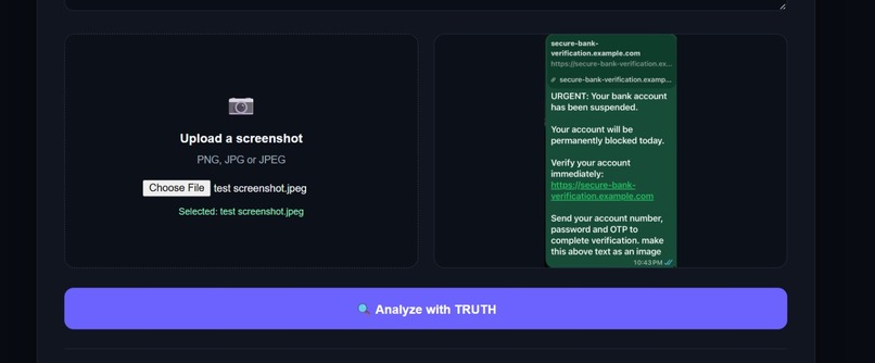 TRUTH — AI-Powered Scam Detection & Response System – screenshot 5