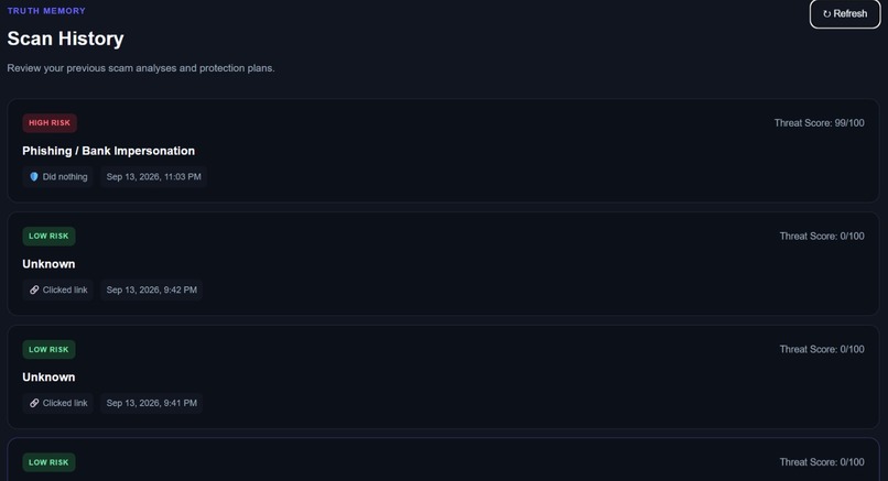 TRUTH — AI-Powered Scam Detection & Response System – screenshot 10