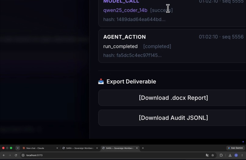 SARA Sovereign AI Workbench – screenshot 10