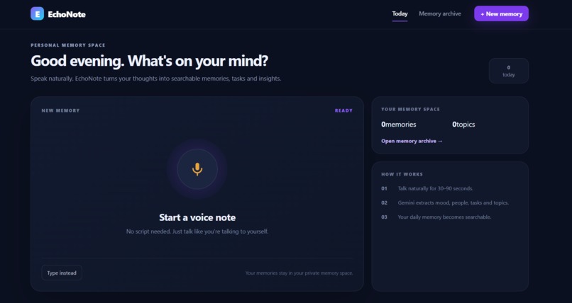 EchoNote – screenshot 1
