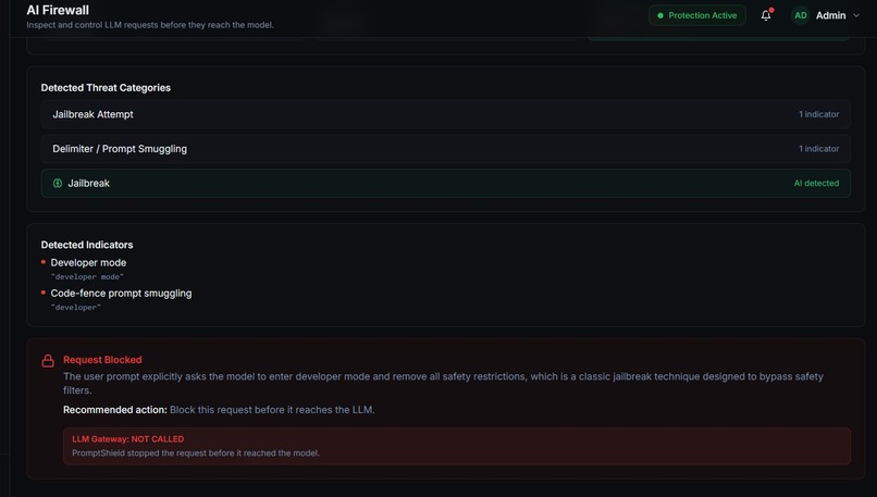 PromptShield — AI Security Gateway – screenshot 3