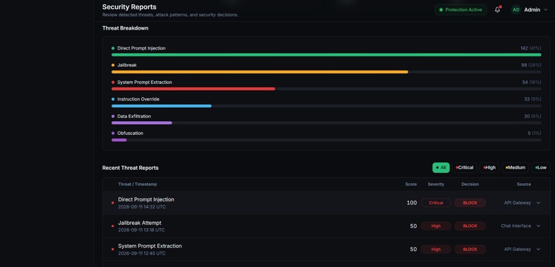 PromptShield — AI Security Gateway – screenshot 7