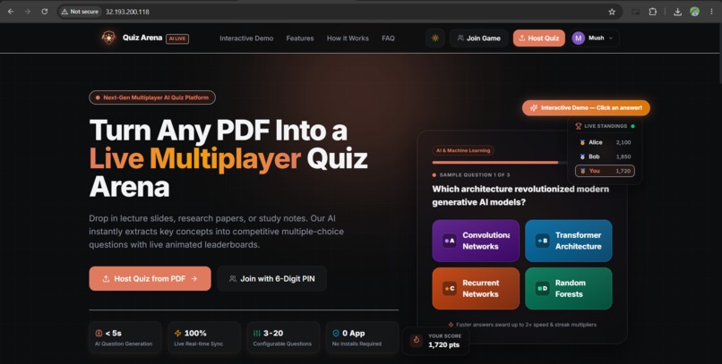 Quiz Arena AI – screenshot 1