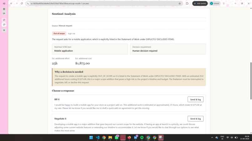 Scope Creep Sentinel – screenshot 3