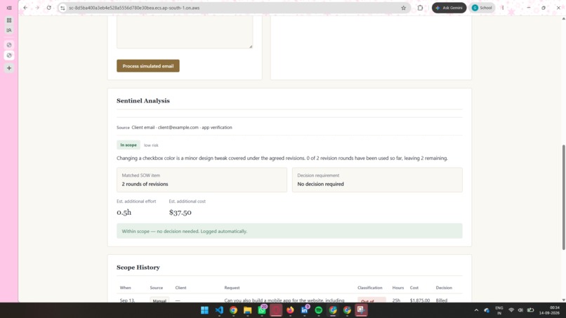 Scope Creep Sentinel – screenshot 4