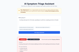 AI Symptom-Triage Assistant