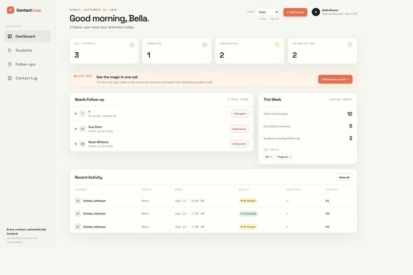 ContactLoop – screenshot 1