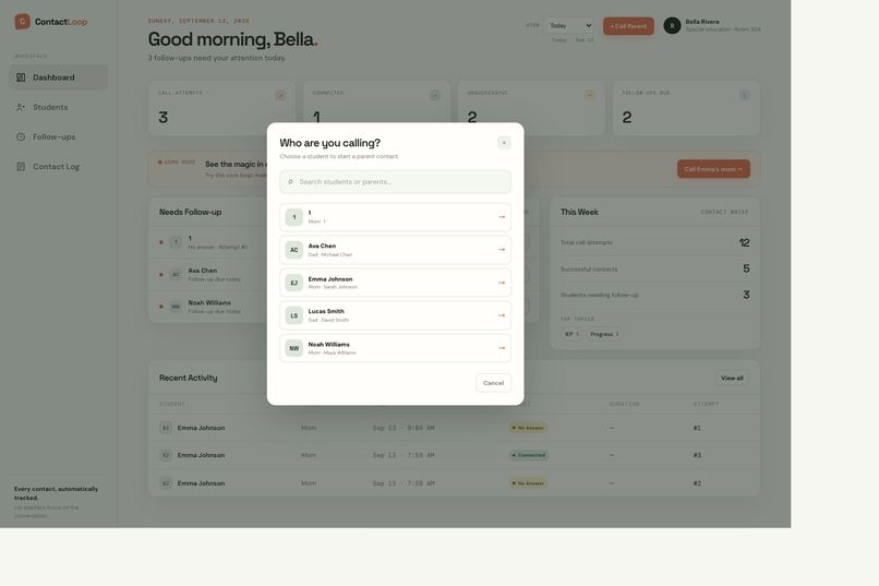 ContactLoop – screenshot 2