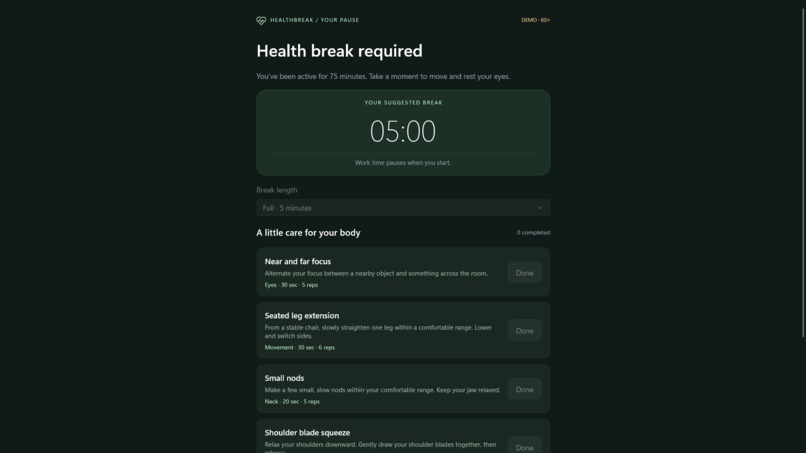 HealthBreak – screenshot 8