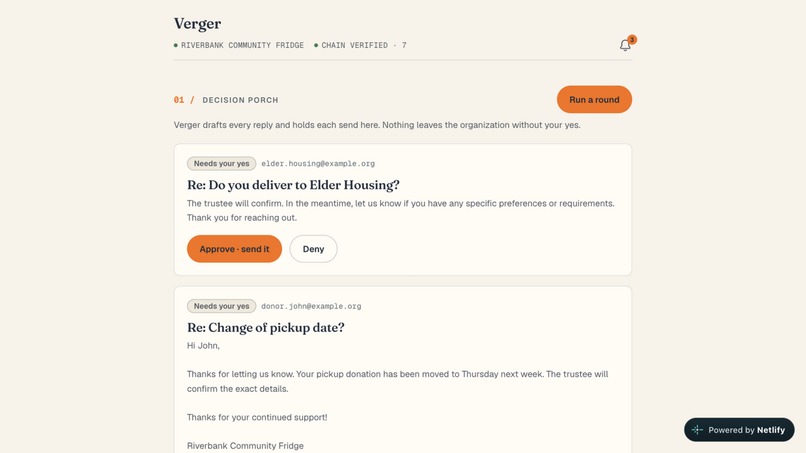 Verger – screenshot 1