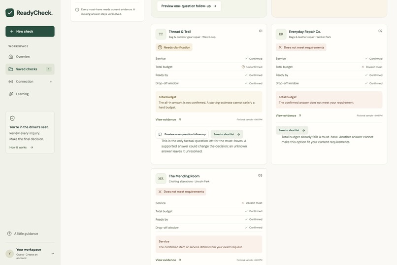 ReadyCheck – screenshot 2