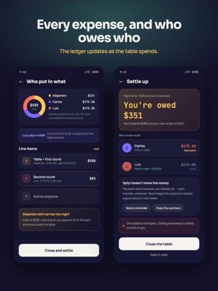 Splyt: Plans. Places. Paid – screenshot 3