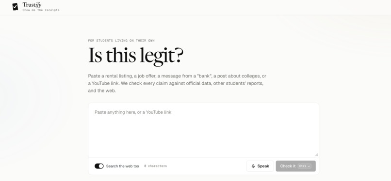 Trustify – screenshot 1
