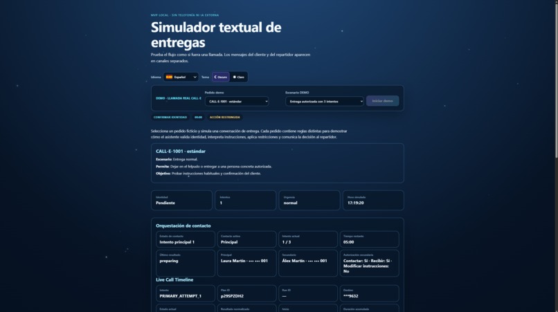Atenea Call — Last Mile Delivery Assistant – screenshot 2