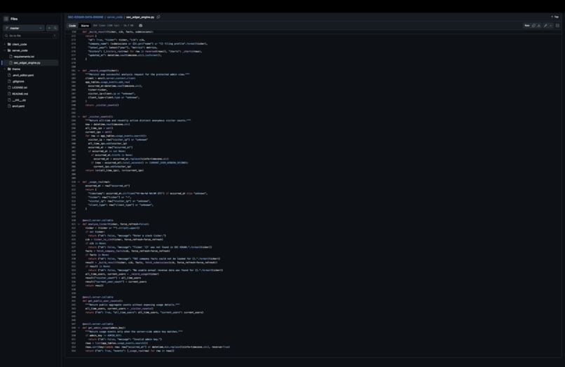 SEC EDGAR Fundamental Data Engine – screenshot 9