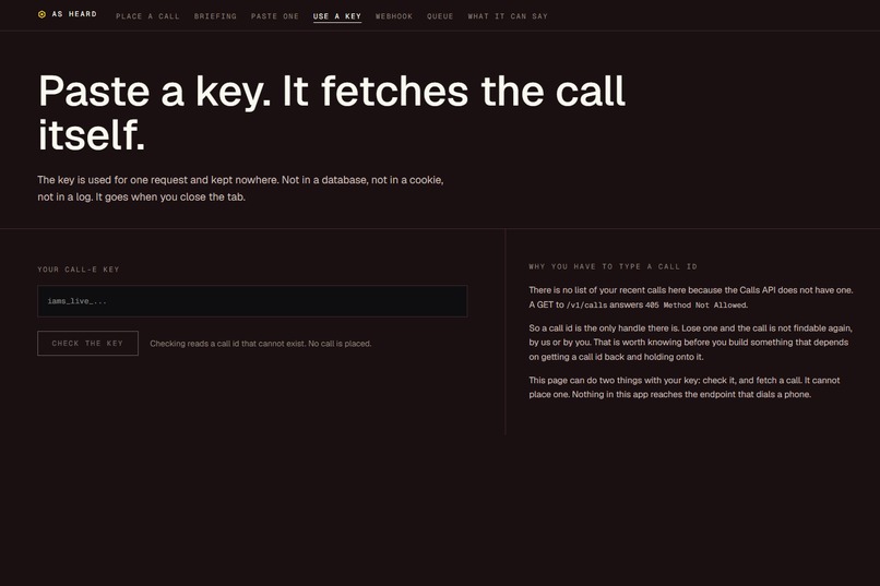 AsHeard – screenshot 1