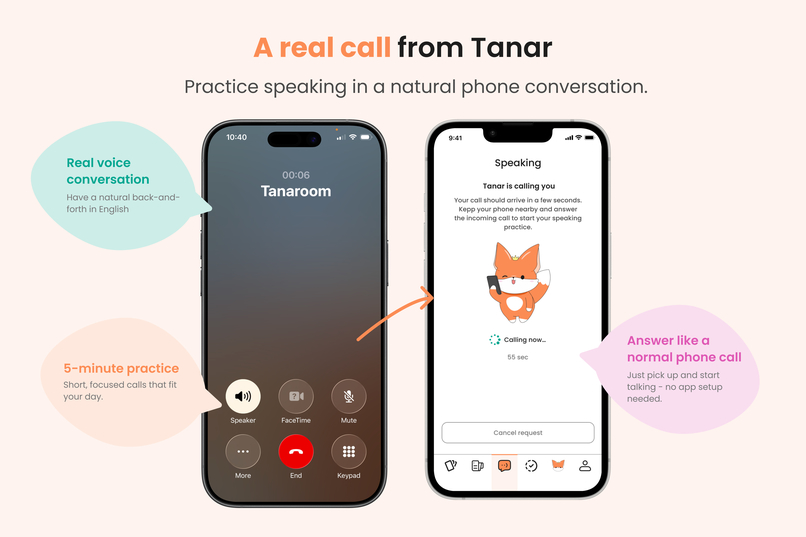 Tanaroom — Practice English by Phone – screenshot 7