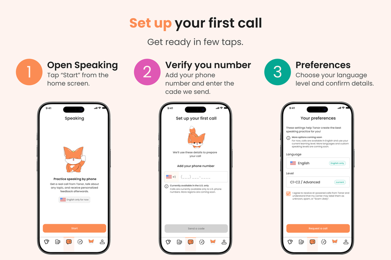 Tanaroom — Practice English by Phone – screenshot 4