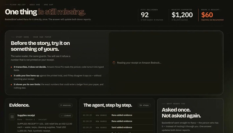 BasketBrief — Follow through when the report changes – screenshot 1