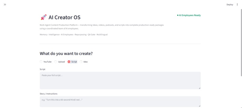 AI Creator OS – screenshot 2