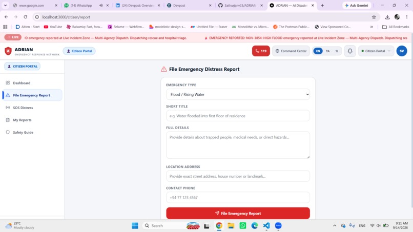 ADRIAN - Emergency response network – screenshot 1