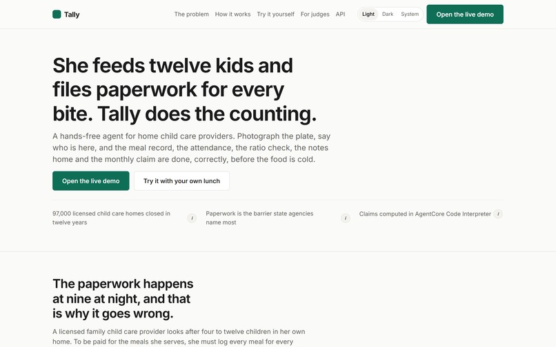 Tally – screenshot 1