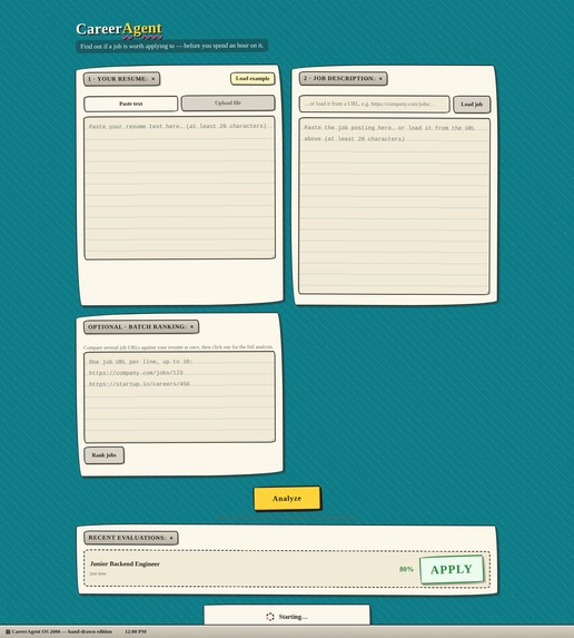 CareerAgent – screenshot 3