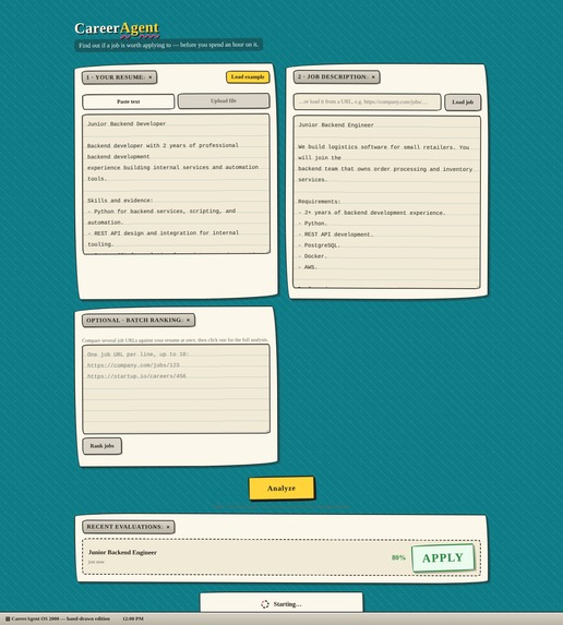 CareerAgent – screenshot 4