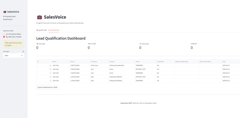 SalesVoice - AI Lead Qualifier – screenshot 2