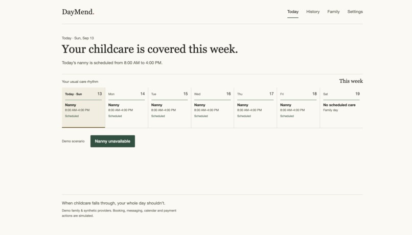DayMend – screenshot 2