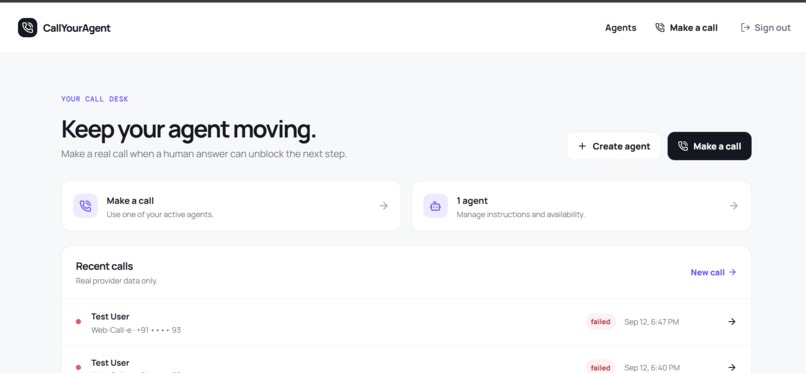 CallYourAgent – screenshot 5