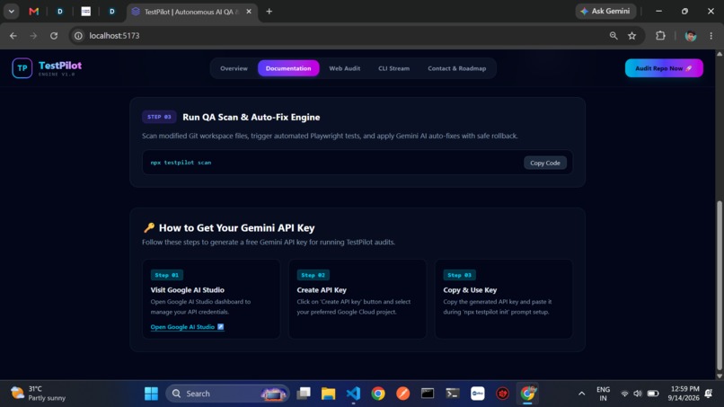 TestPilot – screenshot 2