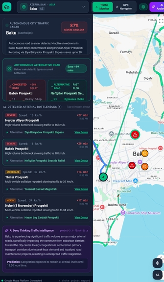 Global Road Traffic Monitor & Navigator – screenshot 2
