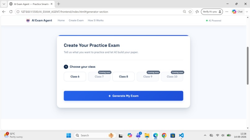 AI Exam Agent – screenshot 2