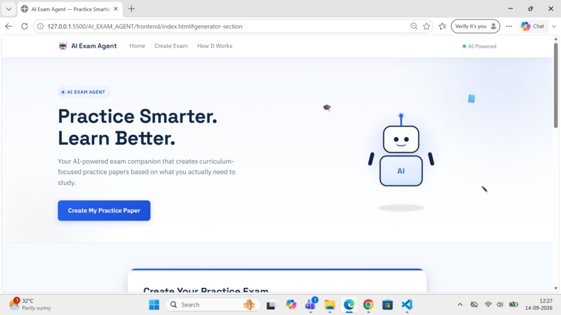 AI Exam Agent – screenshot 1