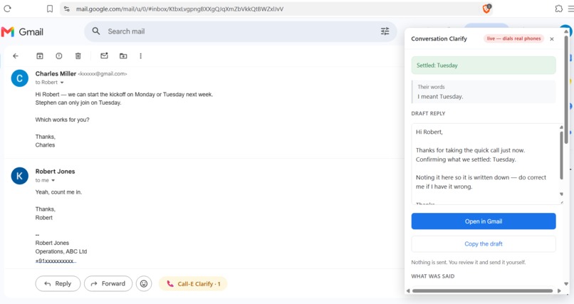 Conversation-Clarify – screenshot 4