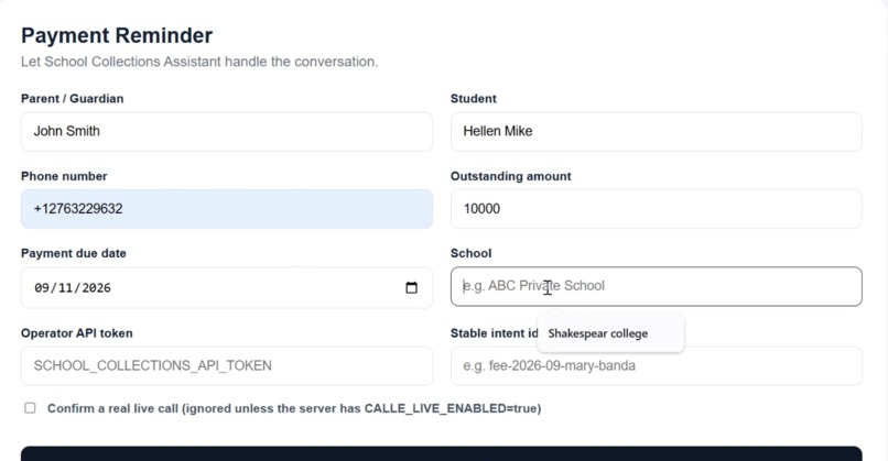School Collections Assistant – screenshot 1