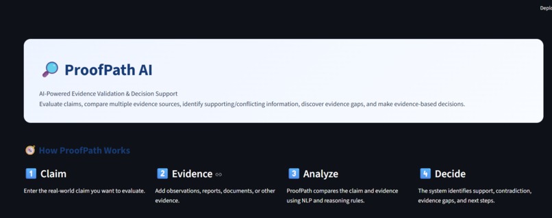 ProofPath AI – screenshot 1