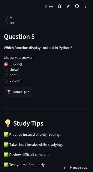 AI Study Assistant  – screenshot 6