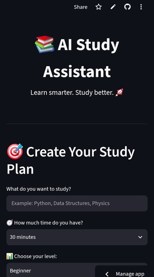 AI Study Assistant  – screenshot 1
