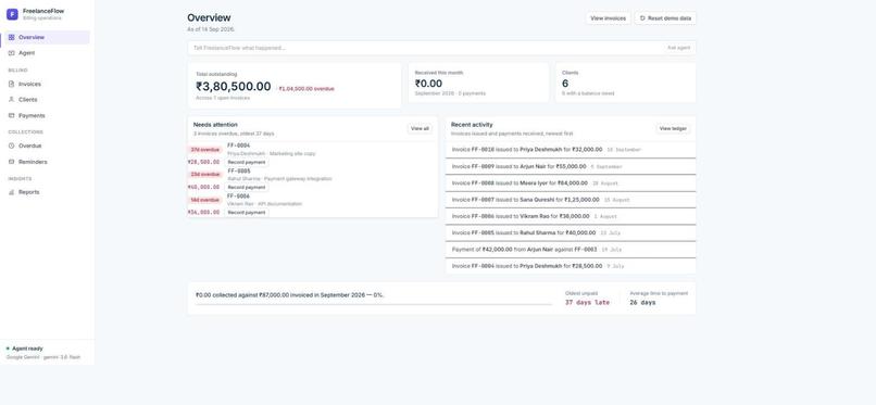 FreelanceFlow – screenshot 1