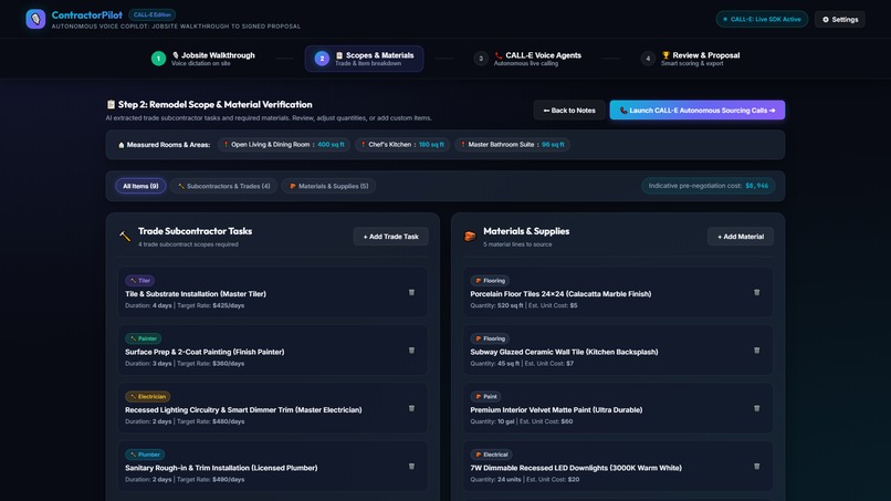 ContractorPilot — Autonomous Voice Copilot for Contractors – screenshot 4
