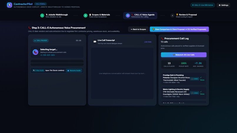 ContractorPilot — Autonomous Voice Copilot for Contractors – screenshot 5