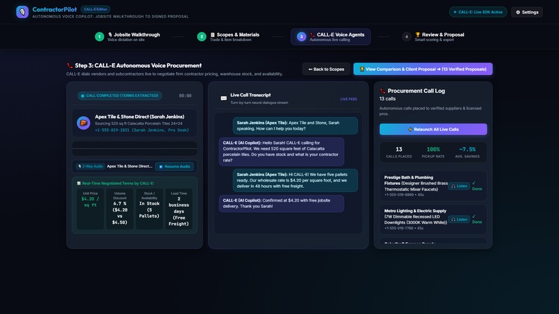 ContractorPilot — Autonomous Voice Copilot for Contractors – screenshot 6