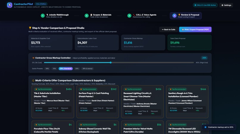 ContractorPilot — Autonomous Voice Copilot for Contractors – screenshot 7
