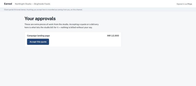 Earned – screenshot 1