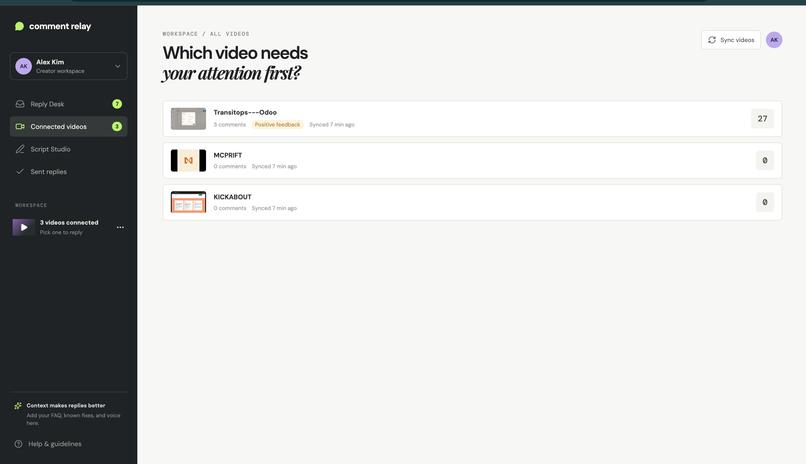 Comment Relay – screenshot 2