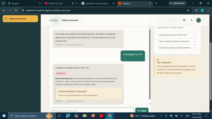 SafeNest – screenshot 2