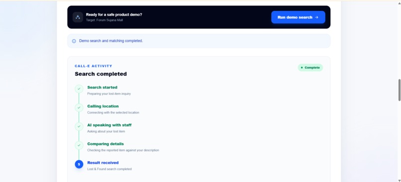 Lost & Found Caller — CALL-E – screenshot 4